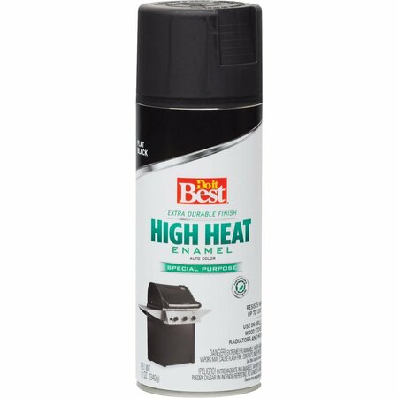ALL-SOURCE Flat Black 12 Oz. High Heat Spray Paint 203298D